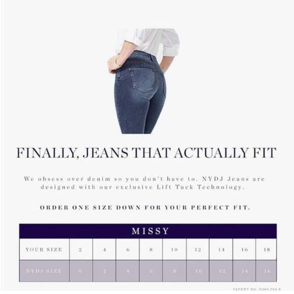 NYDJ Sheri Slim Lift Tuck Women's Size 8 in Black - Picture 7 of 7